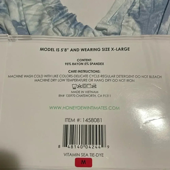 Honeydew jersey pajama set  - Picture 4 of 5